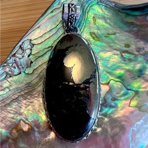 Pyrite Silver Pendant